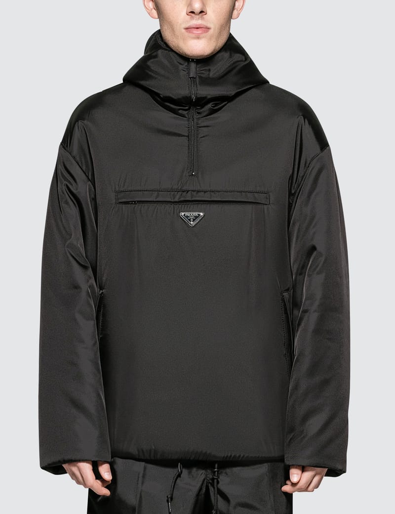 Prada - Padded Nylon Hooded Drawstring Jacket | HBX