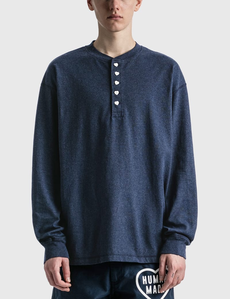 Human Made - Henley Neck Long T-Shirt | HBX