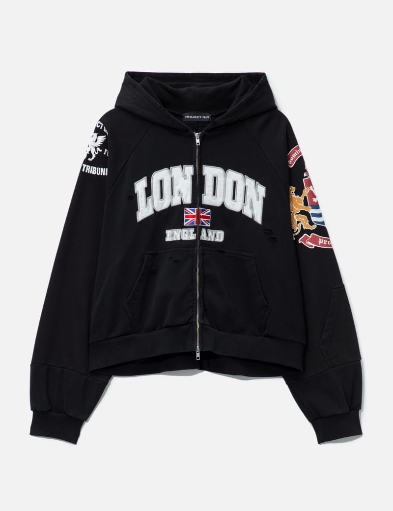 PROJECT G/R - Reconstructed Folded Zip Hoodie | HBX