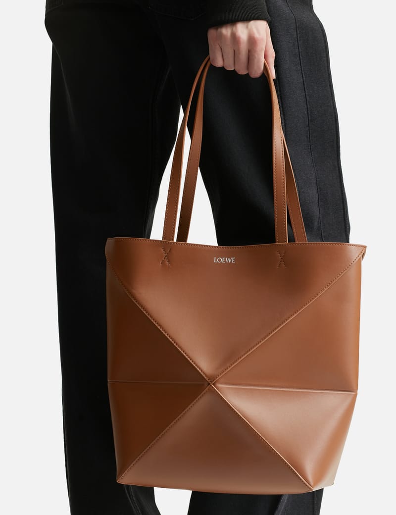 ロエベ - パズルフォルド トート ラージ（シャイニーカーフ） | HBX