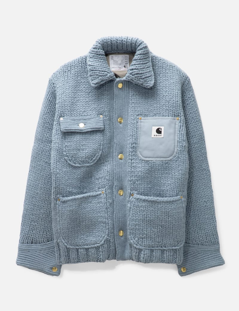 Sacai - Sacai X CARHARTT WIP KNIT JACKET MICHIGAN | HBX