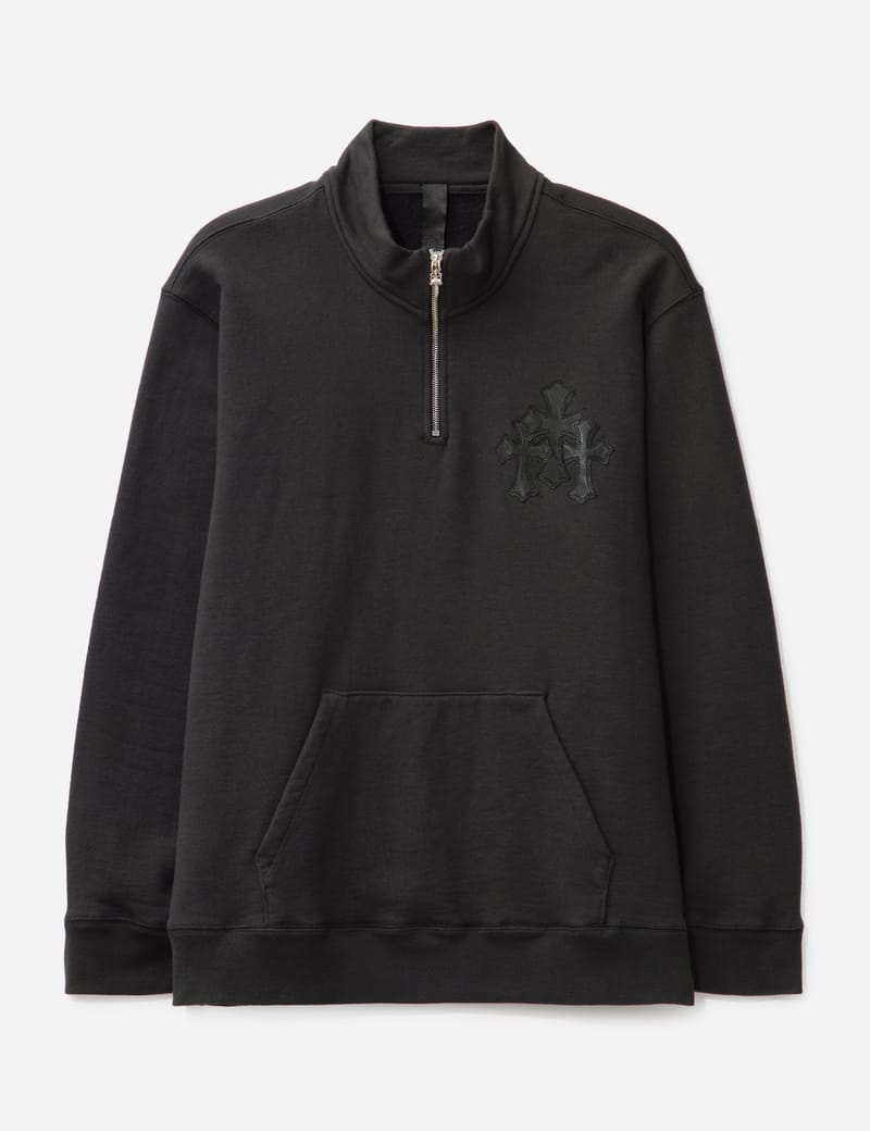 Chrome Hearts Triple Patch Quarter Zip Sweater - Excellent pre