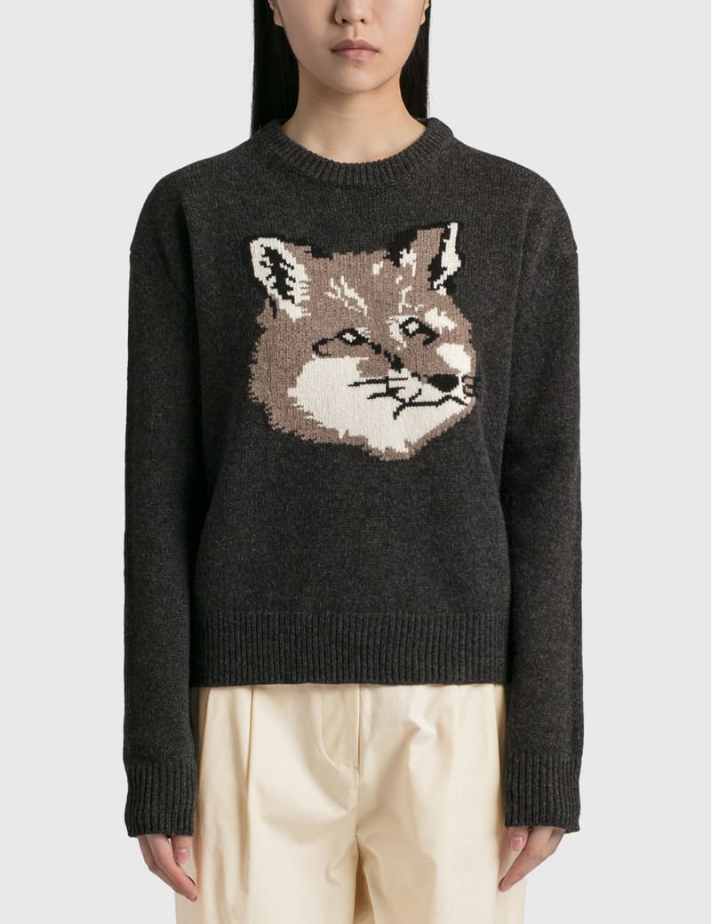 Maison Kitsuné - Big Fox Head Pullover | HBX