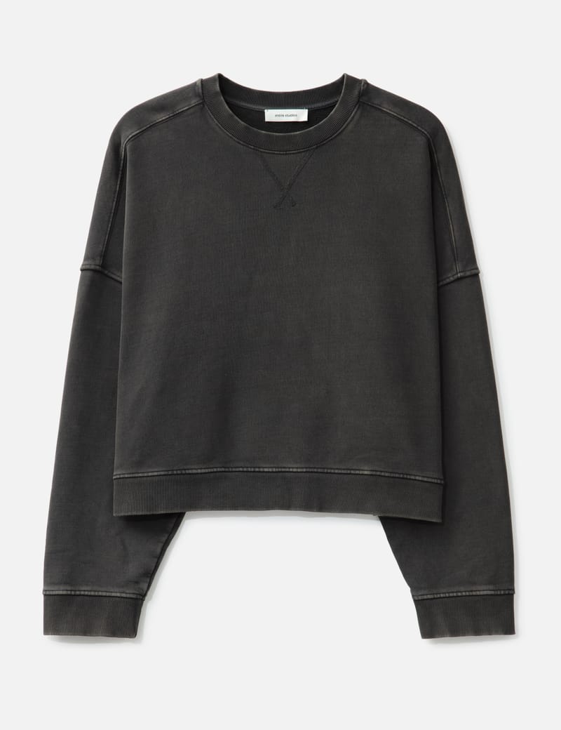 Entire Studios Box Crew Washed Black - Heavyweight organic cotton