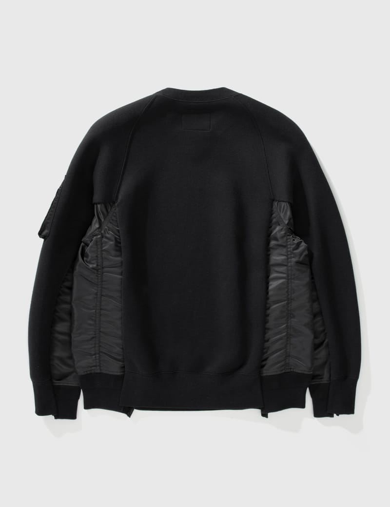 Sacai - スポンジスウェット MA-1 プルオーバー | HBX