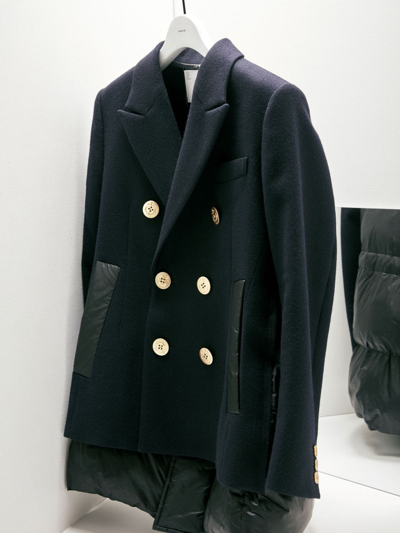 sacai Wool Melton x Puffer Jacket | REVERSIBLE