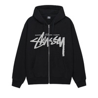 Stüssy Stussy Stock Zip Hoodie 'Black' | REVERSIBLE