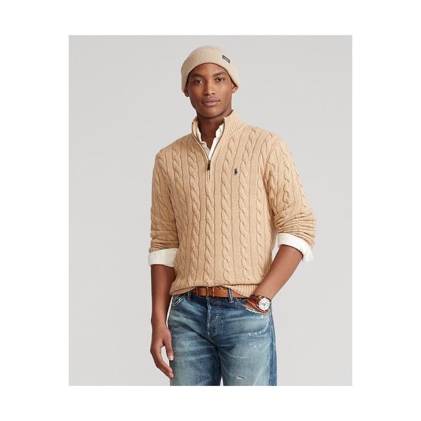 ケーブルニット コットン クォータージップ セーター | ポロ ラルフ