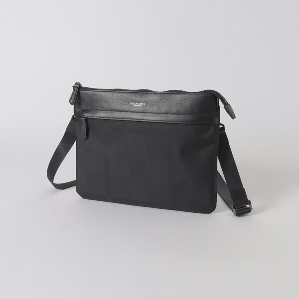 シャドークレストブリッジチェックサコッシュ | ブラックレーベル