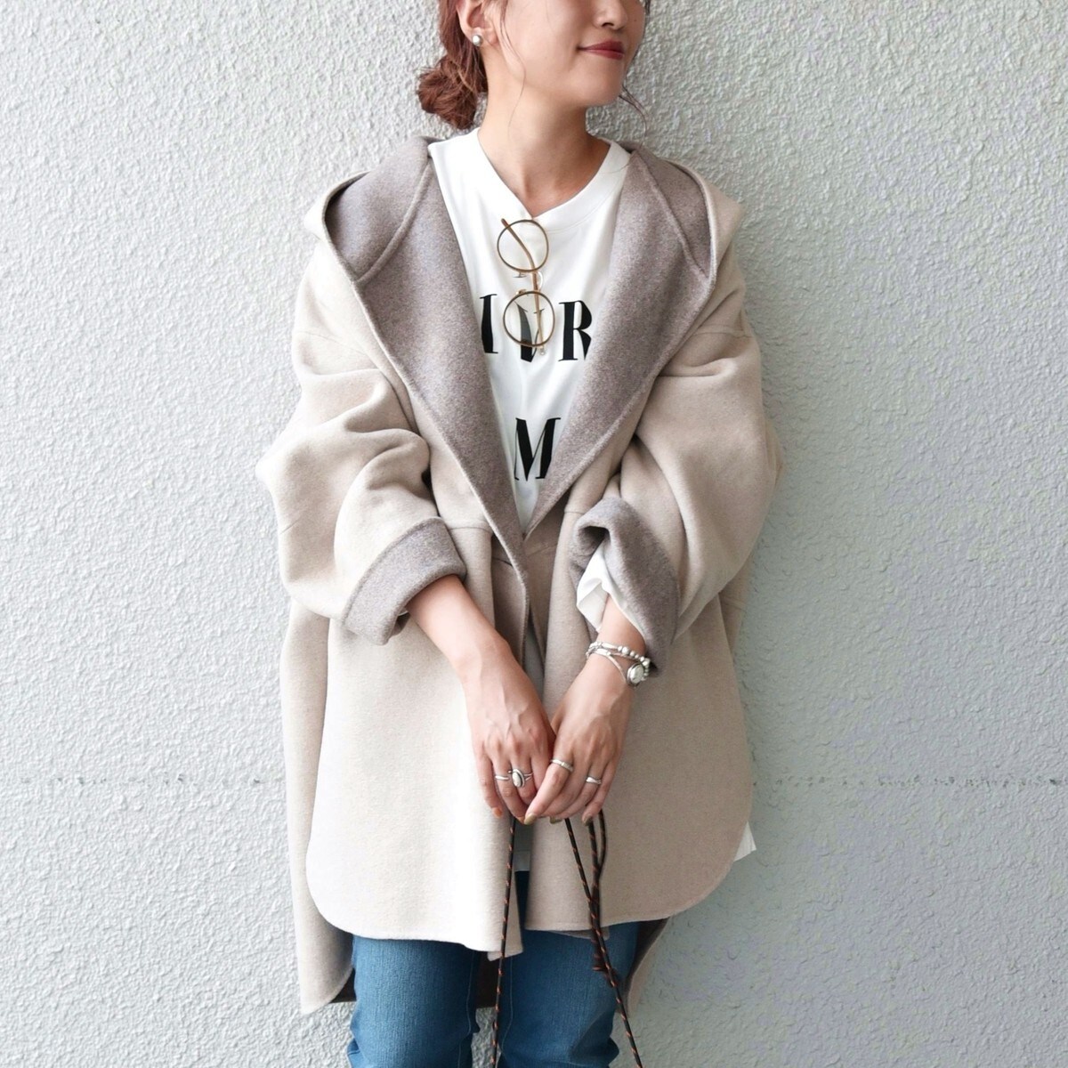 WEB限定】SHIPS any: リバー フーデット ミディ コート2 | シップス