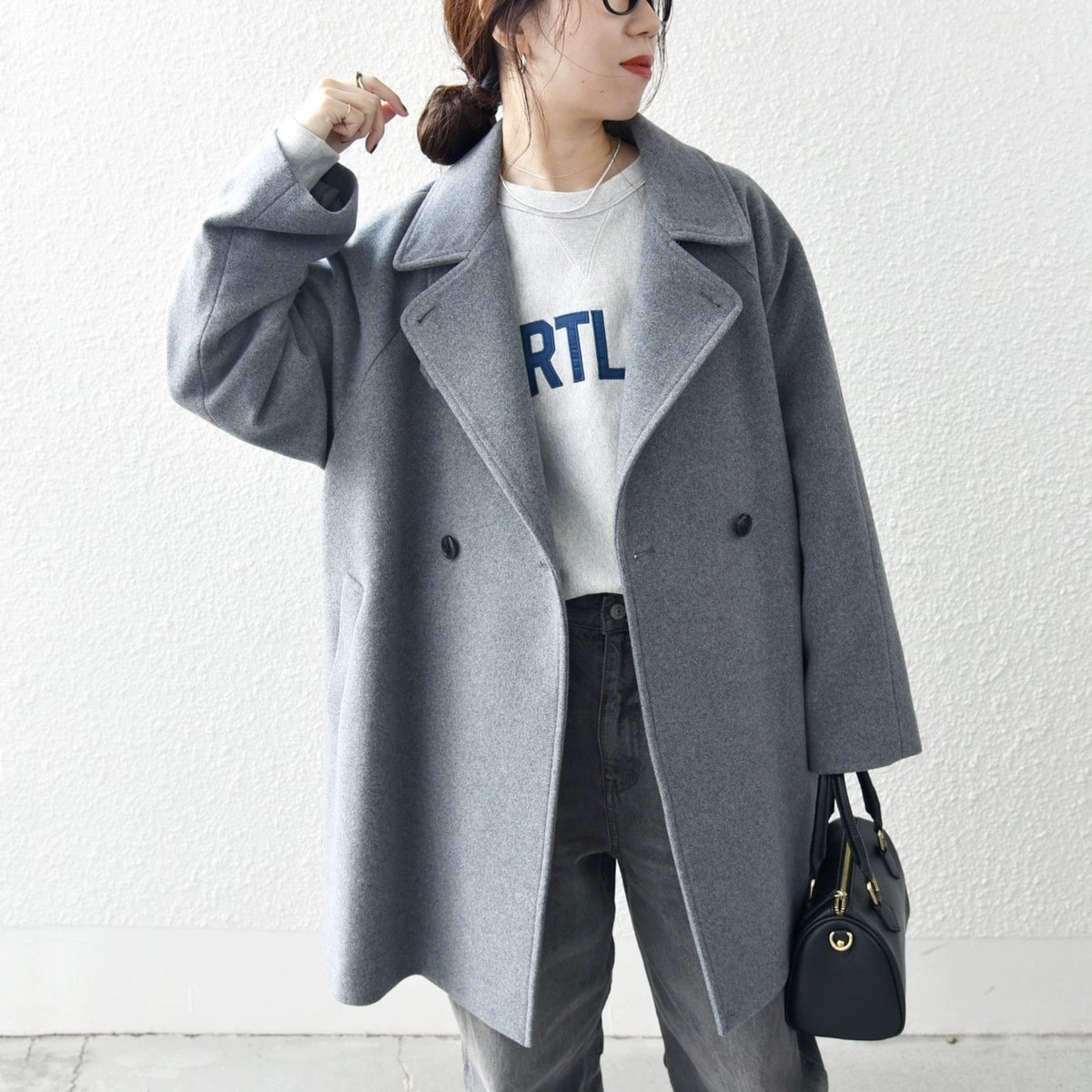 SHIPS any: スタンド & ダブル カラー コート 24FW | シップス エニィ