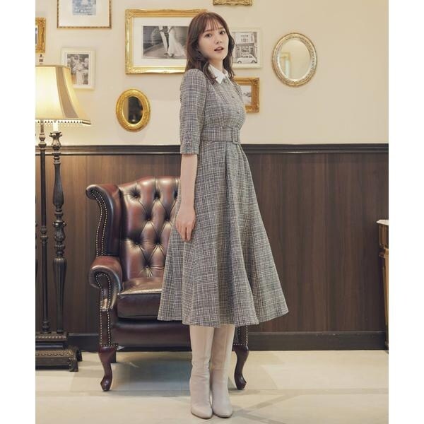 2WAYカラーツイードシャツワンピース | スウィングル(SWINGLE