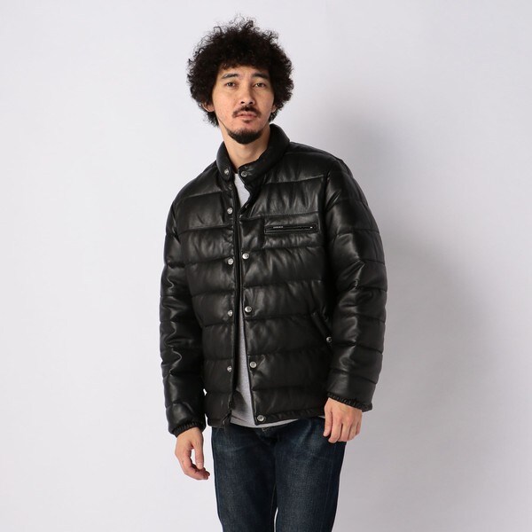 SCHOTT／ショット／LEATHER DOWN JACKET