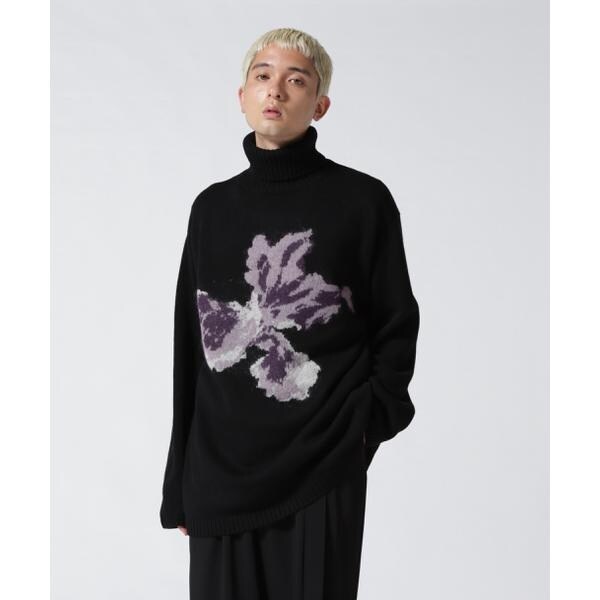 Yohji Yamamoto 21aw 花柄タートルネック Yohji Yamamoto ヨウジ