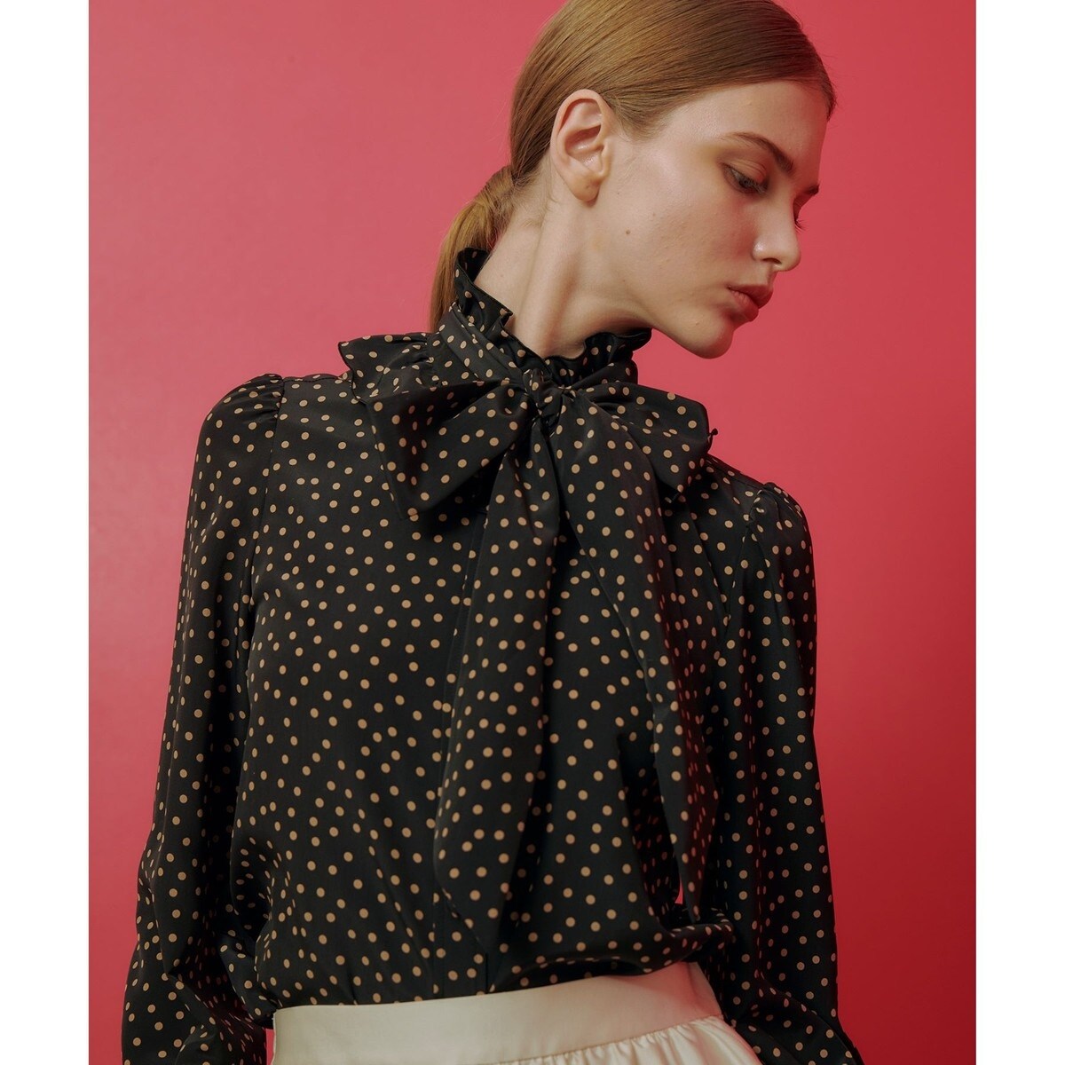 LOULOU WILLOUGHBY】ヴィーナスデシンドットブラウスLOULOU WILLOUGHBY