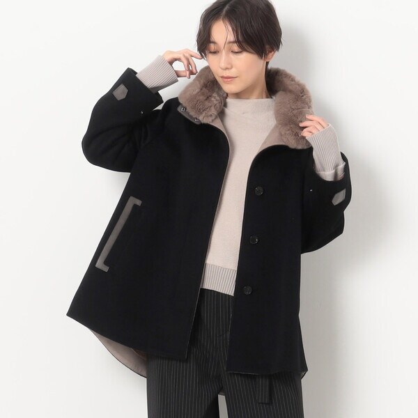 アンゴラウール Aラインショートコート | K.T キヨコ タカセ(K.T