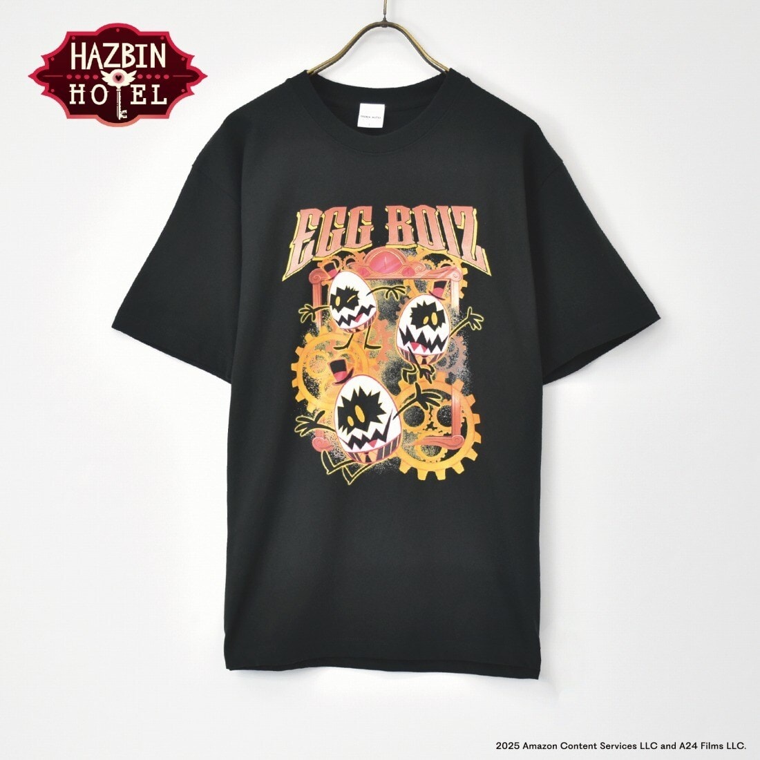 HAZBIN HOTEL 【ハズビンホテル】 エッグボーイズ Tシャツ | ブラック