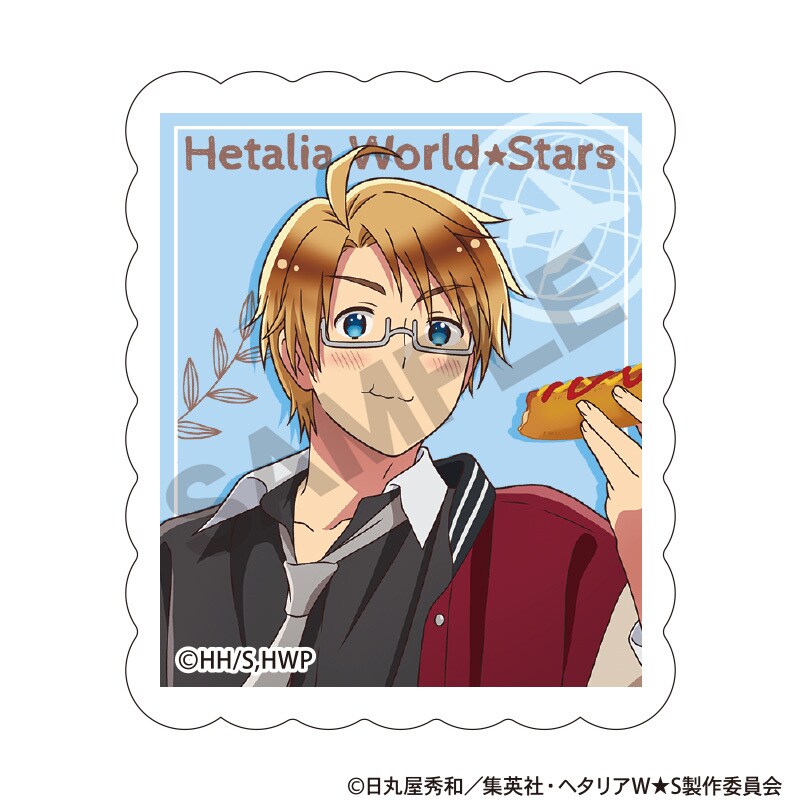 ヘタリア World☆Stars アクリルマグネット アメリカ 食べ歩き