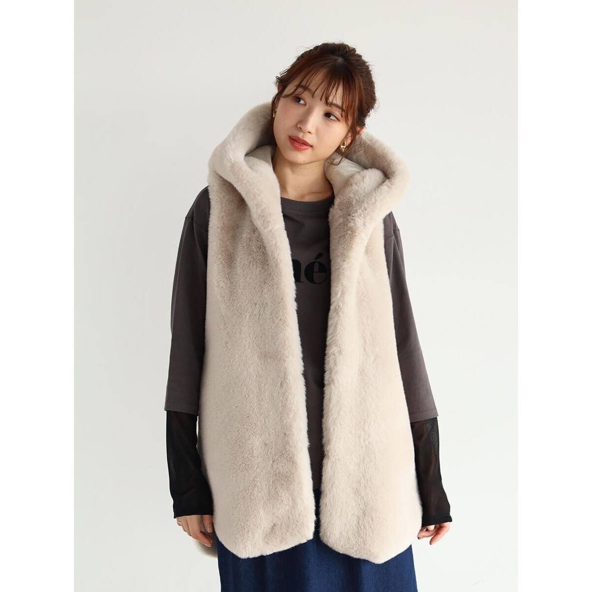 フーデッドファーベスト - Vin limited - | ヴァン(Vin) | マルイ