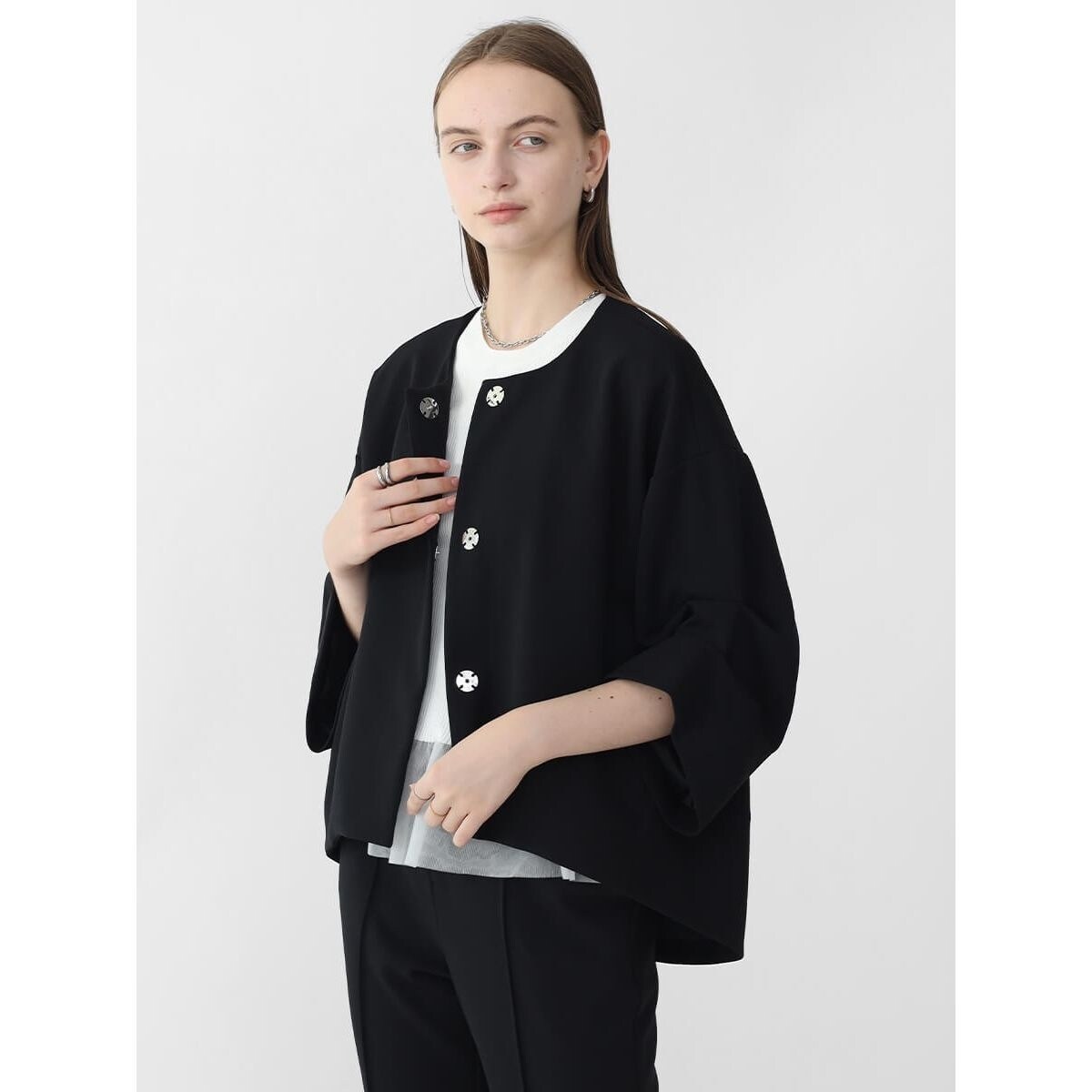 アームギャザージョーゼットジャケット | アーガ(Aga) | マルイウェブ