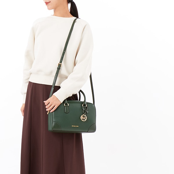 THOMPSON ぺブルレザー ダッフル サッチェル ミディアム | マイケル