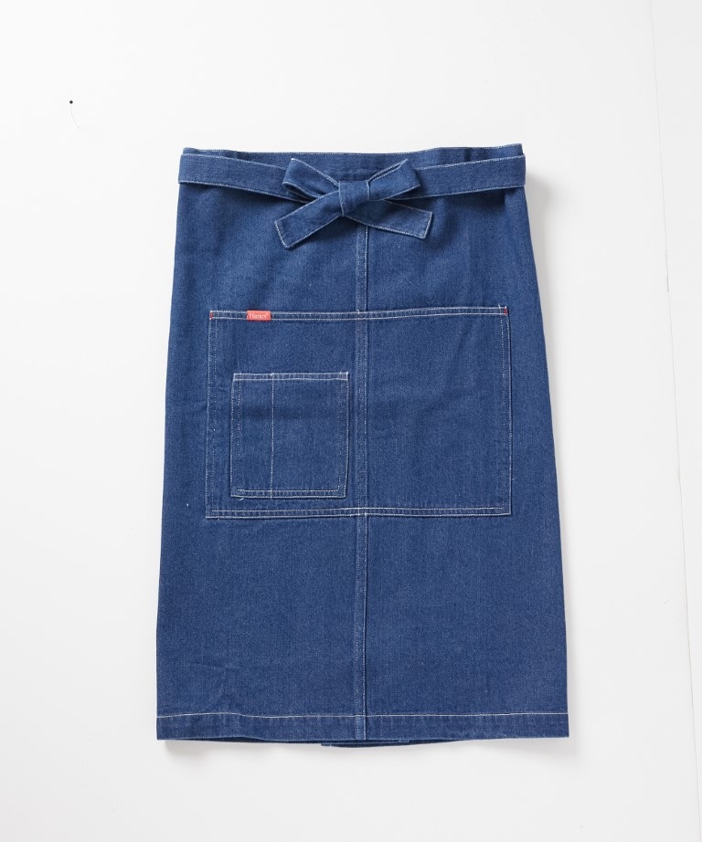 ラルフローレン ストライプエプロン コットン デニム ラルフローレン