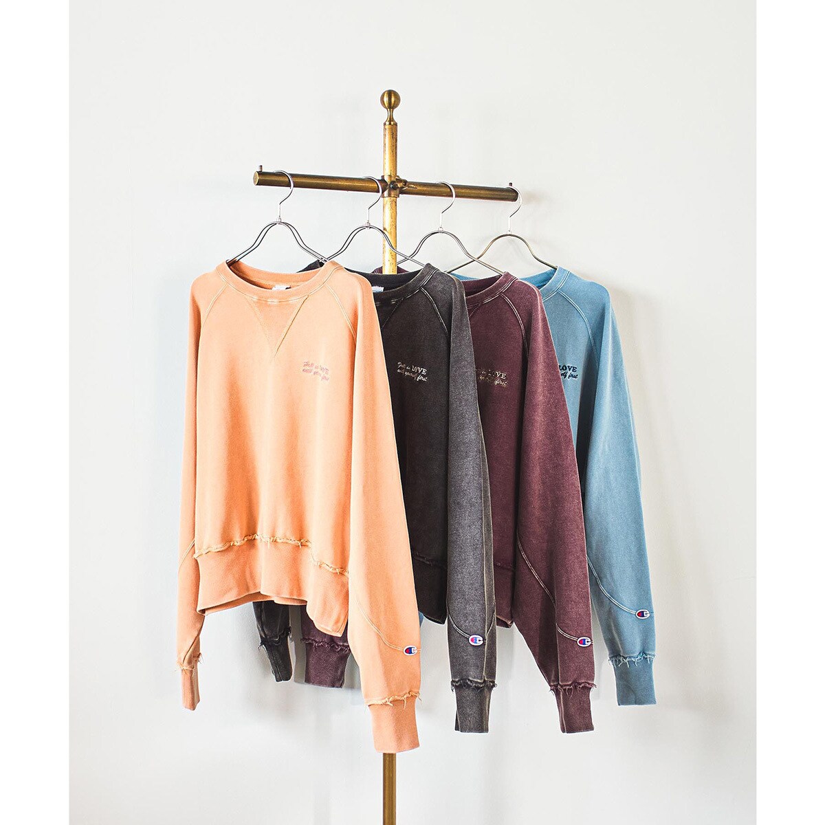 Champion別注】ROSE BUD×Champion HEAVY WASH SWEAT | ローズバッド