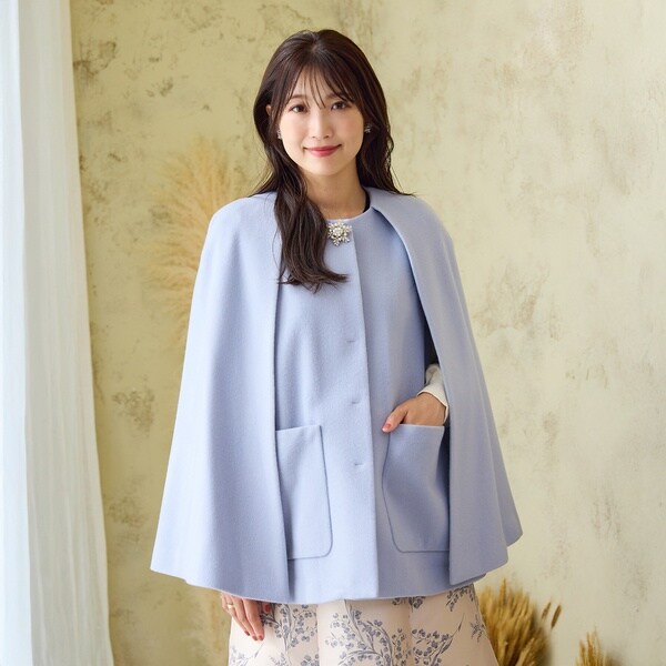 ブローチ付】ケープショートコート | ローズティアラ(Rose Tiara