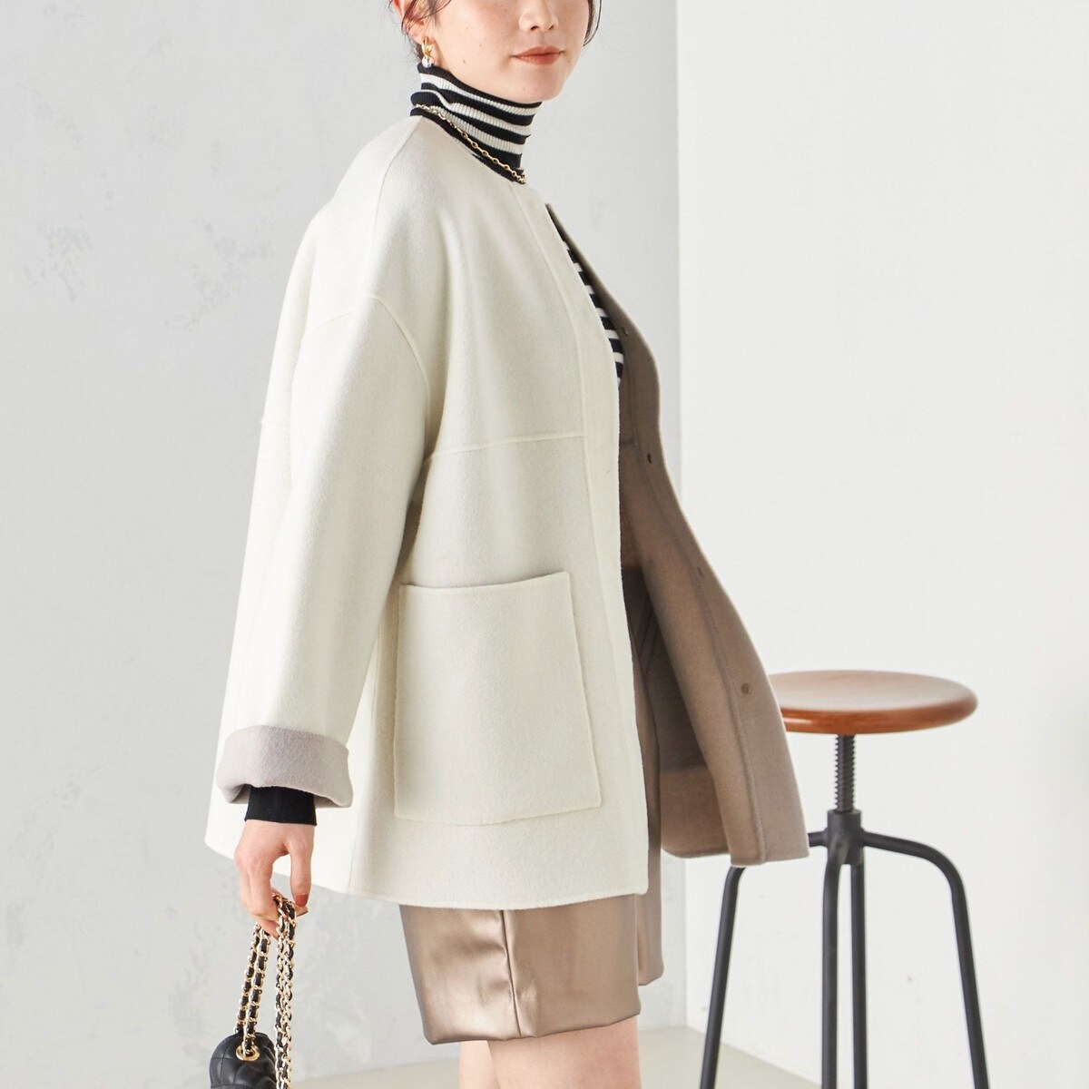 配色 リバーシブル ノーカラー コート ◇ | シップス(SHIPS) | マルイ