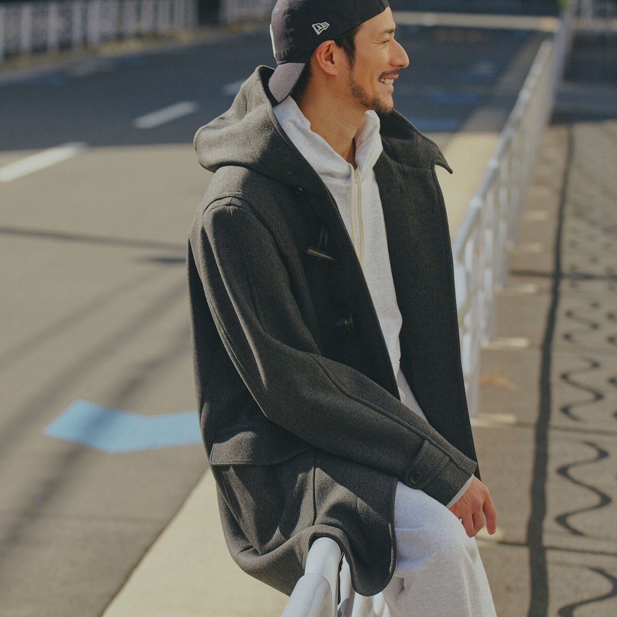 SHIPS: スーパー140'S メリノウール メルトン ダッフルコート 23FW