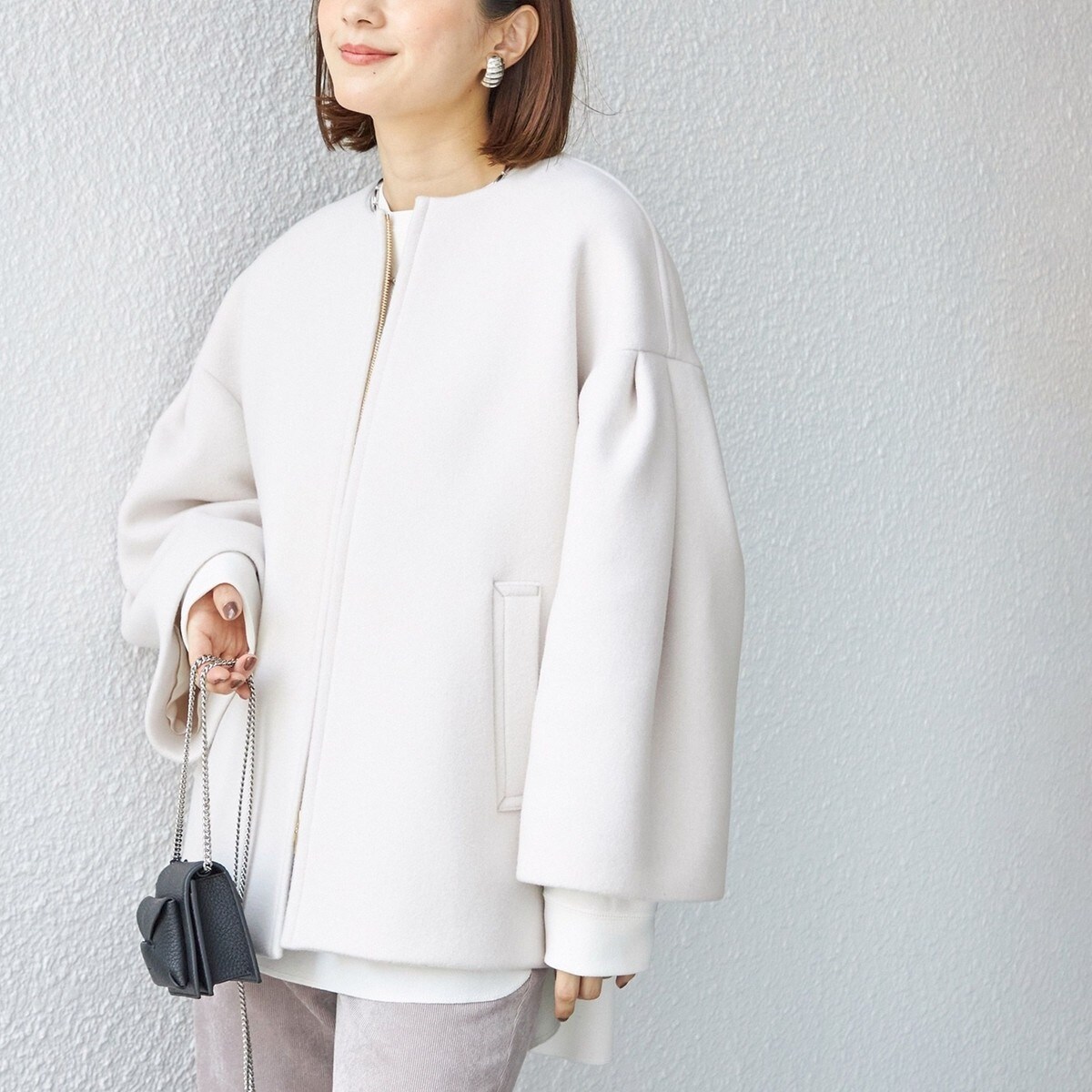 Bellandi SUPER130 コクーン ショート コート ◇ | シップス(SHIPS