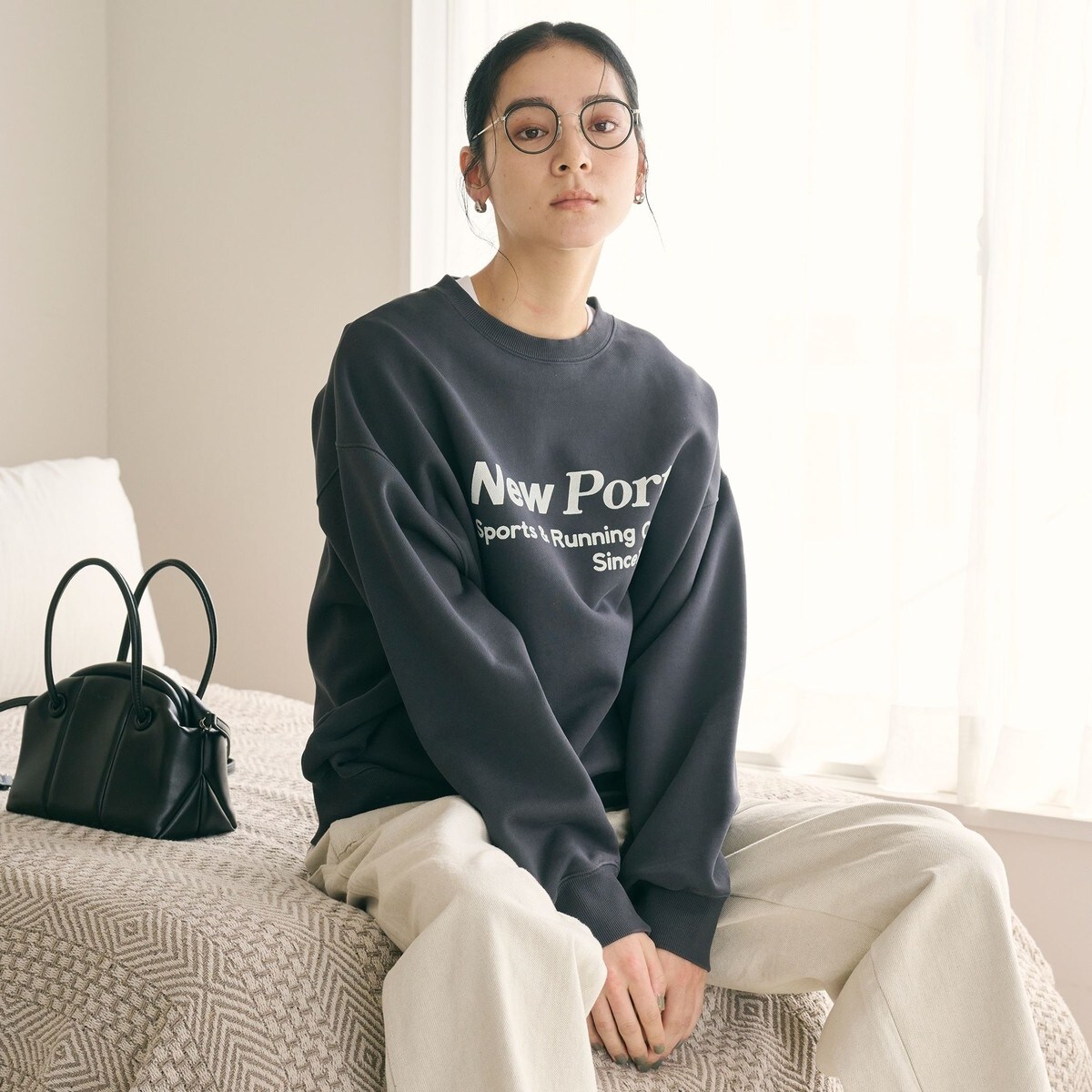 コットン裏毛 ロゴスウェット プルオーバー | ビューティー＆ユース