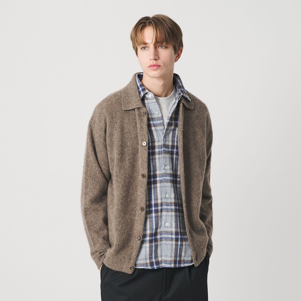 ブラッシュド ヤク ニット ジャケット | ビューティー＆ユース