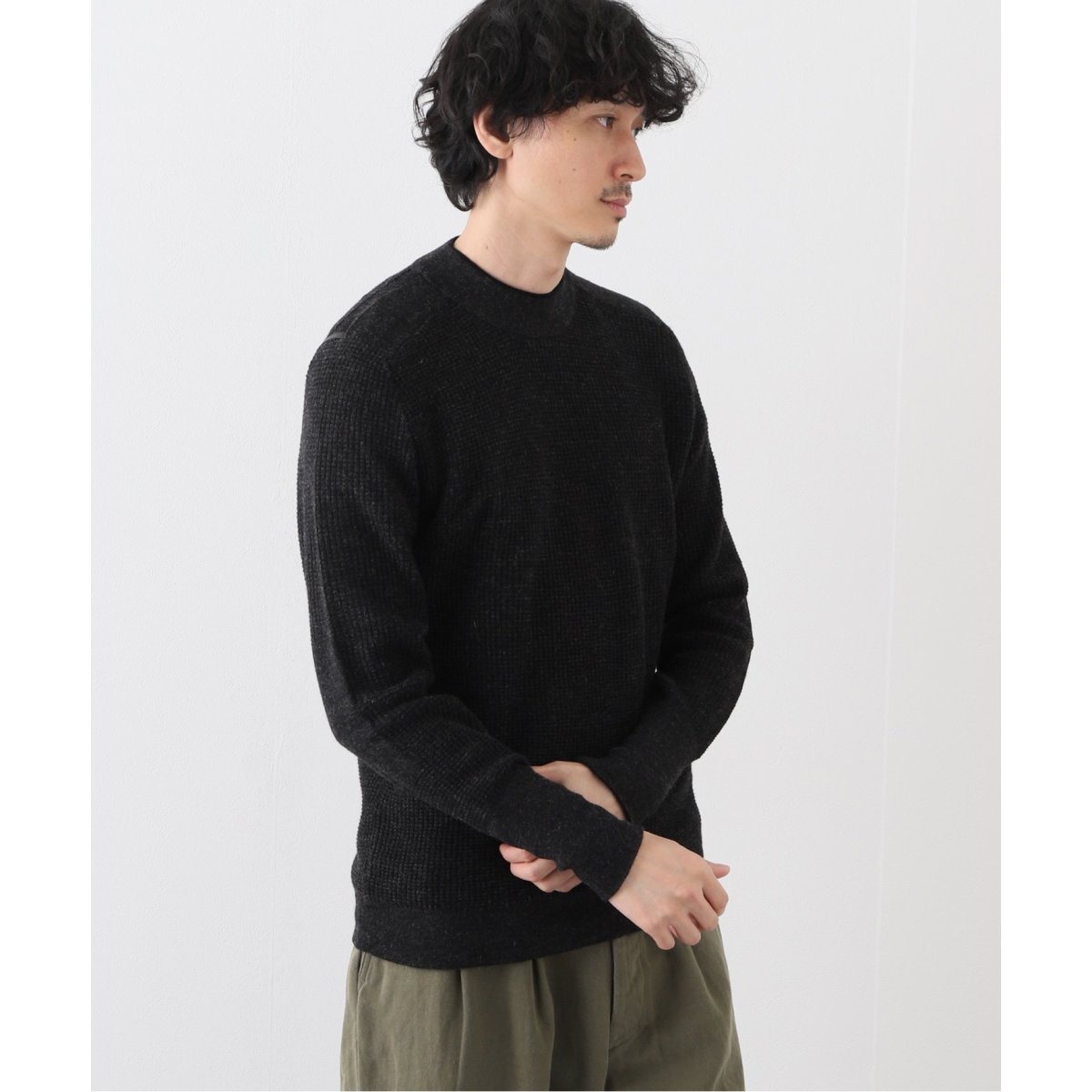 SNOWPEAK×THE INOUE BROTHERS】ワッフルモックネックニット