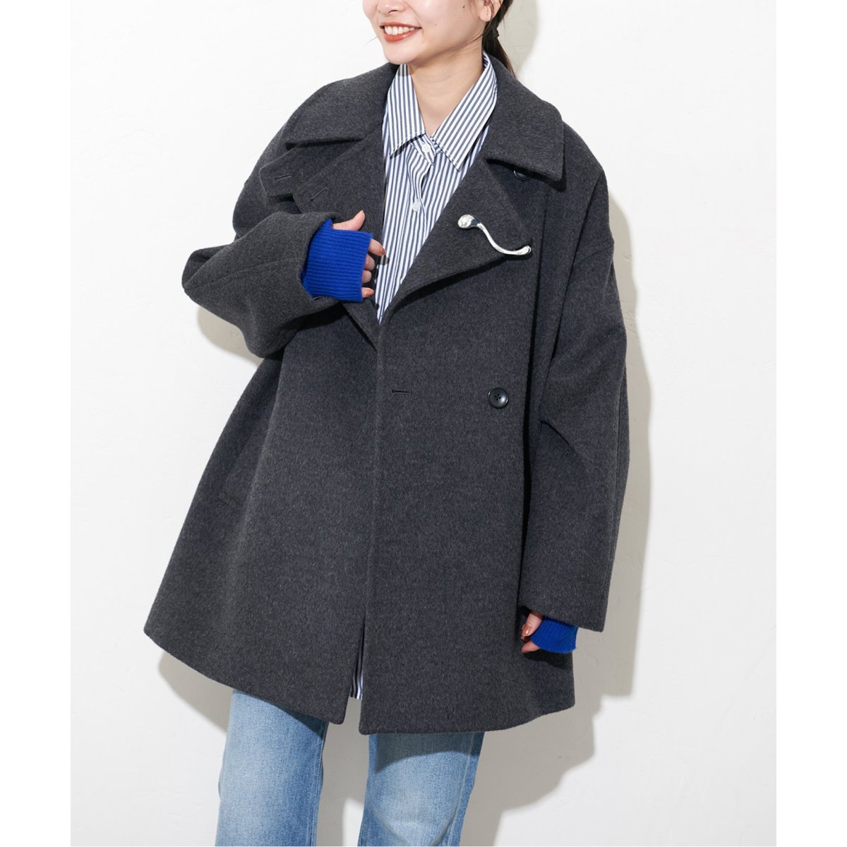 ウールアンゴラバルカラーミドルコート | ジャーナルスタンダード