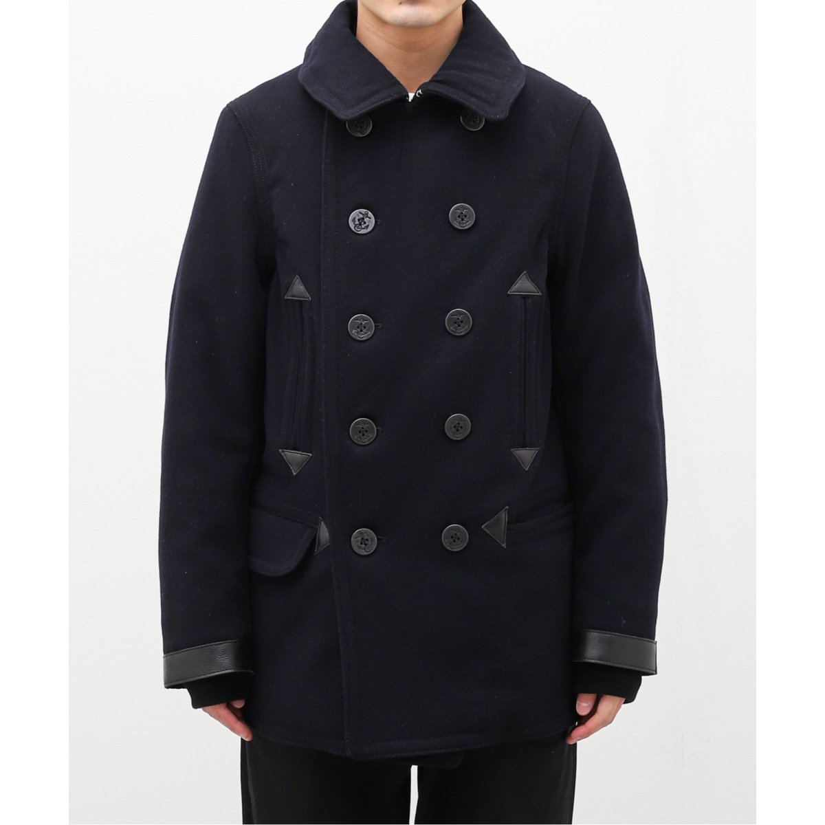Nigel Cabourn ネイビー ピーコート 48 メイドインジャパン Nigel