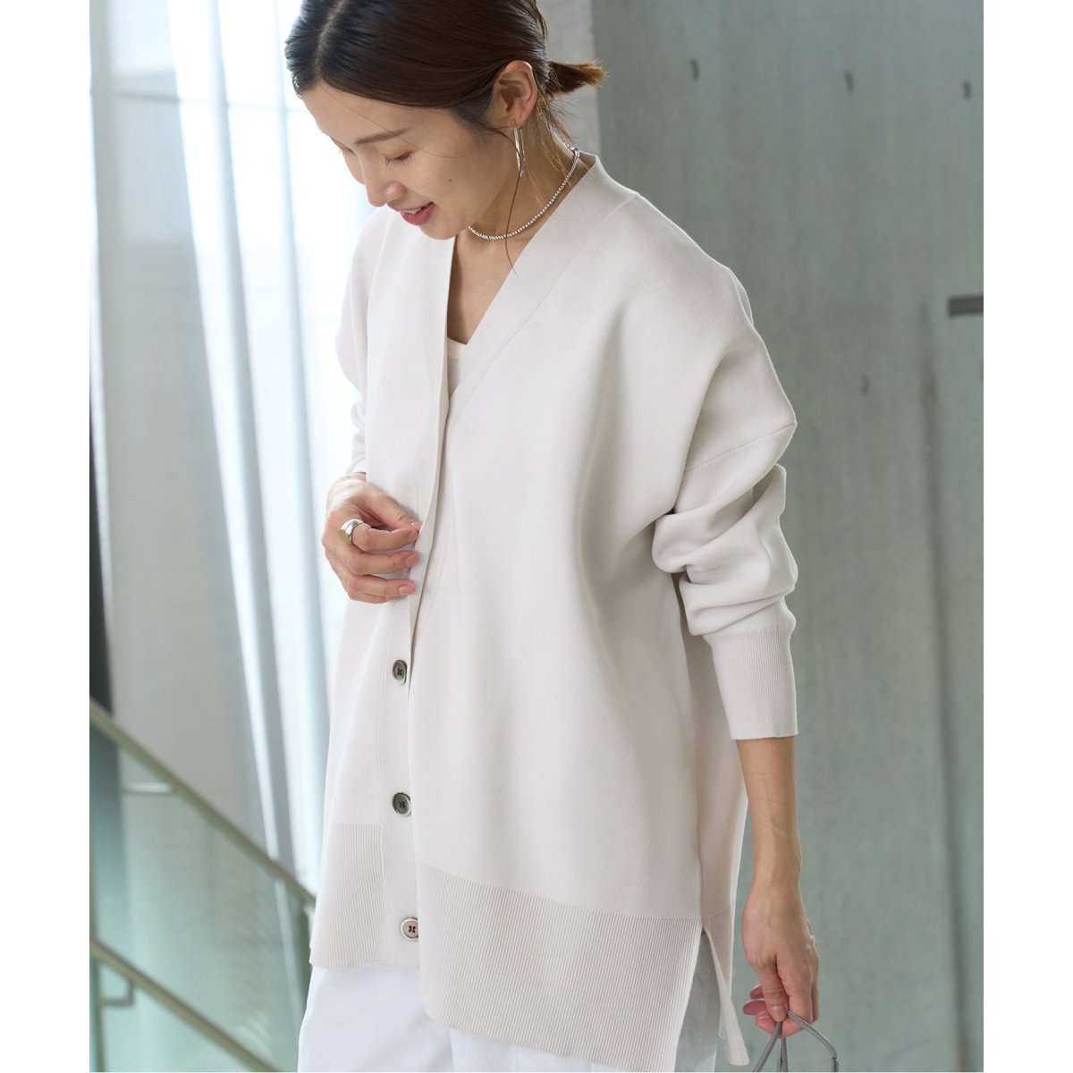 ファインコットンスムースカーディガン | イエナ(IENA) | マルイウェブ