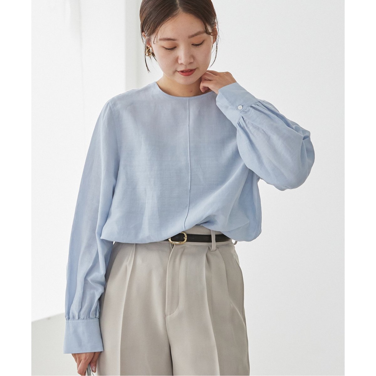 ラミーリヨセルノーカラーブラウス | イエナ(IENA) | マルイウェブチャネル