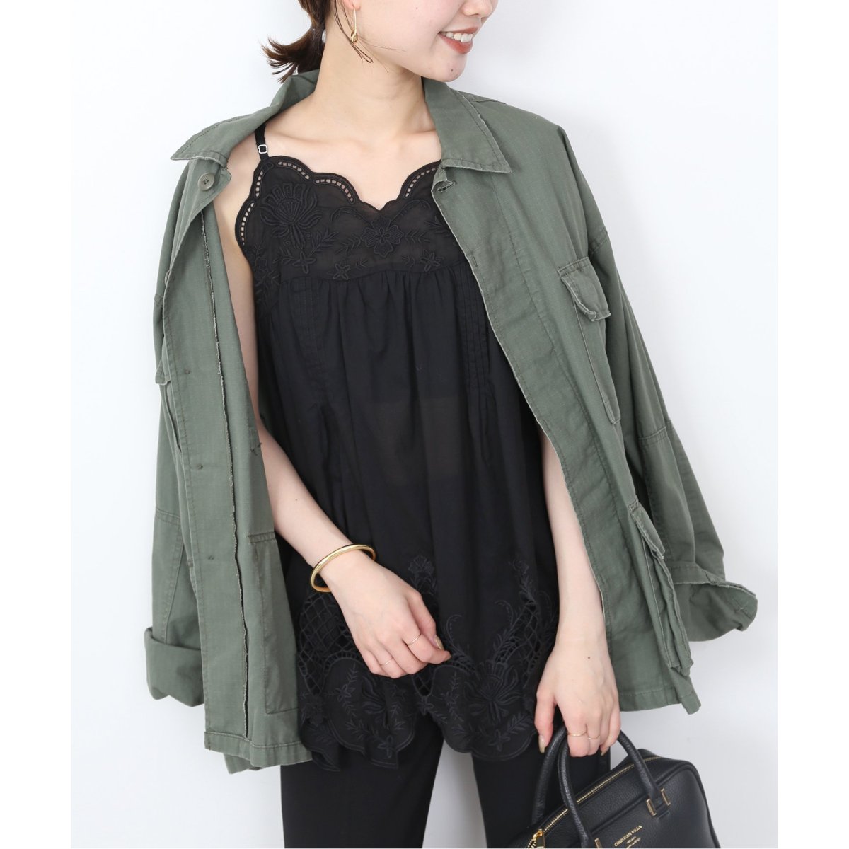 カット刺しゅうキャミブラウス | スローブ イエナ(SLOBE IENA