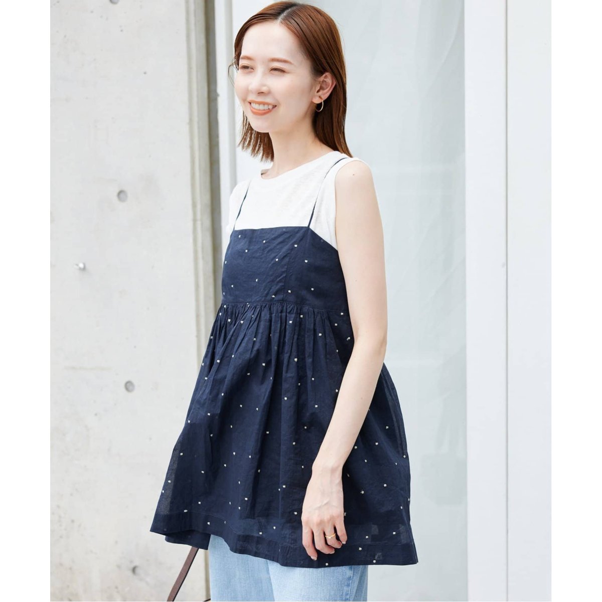 ドット刺しゅうキャミソール | スローブ イエナ(SLOBE IENA) | マルイ