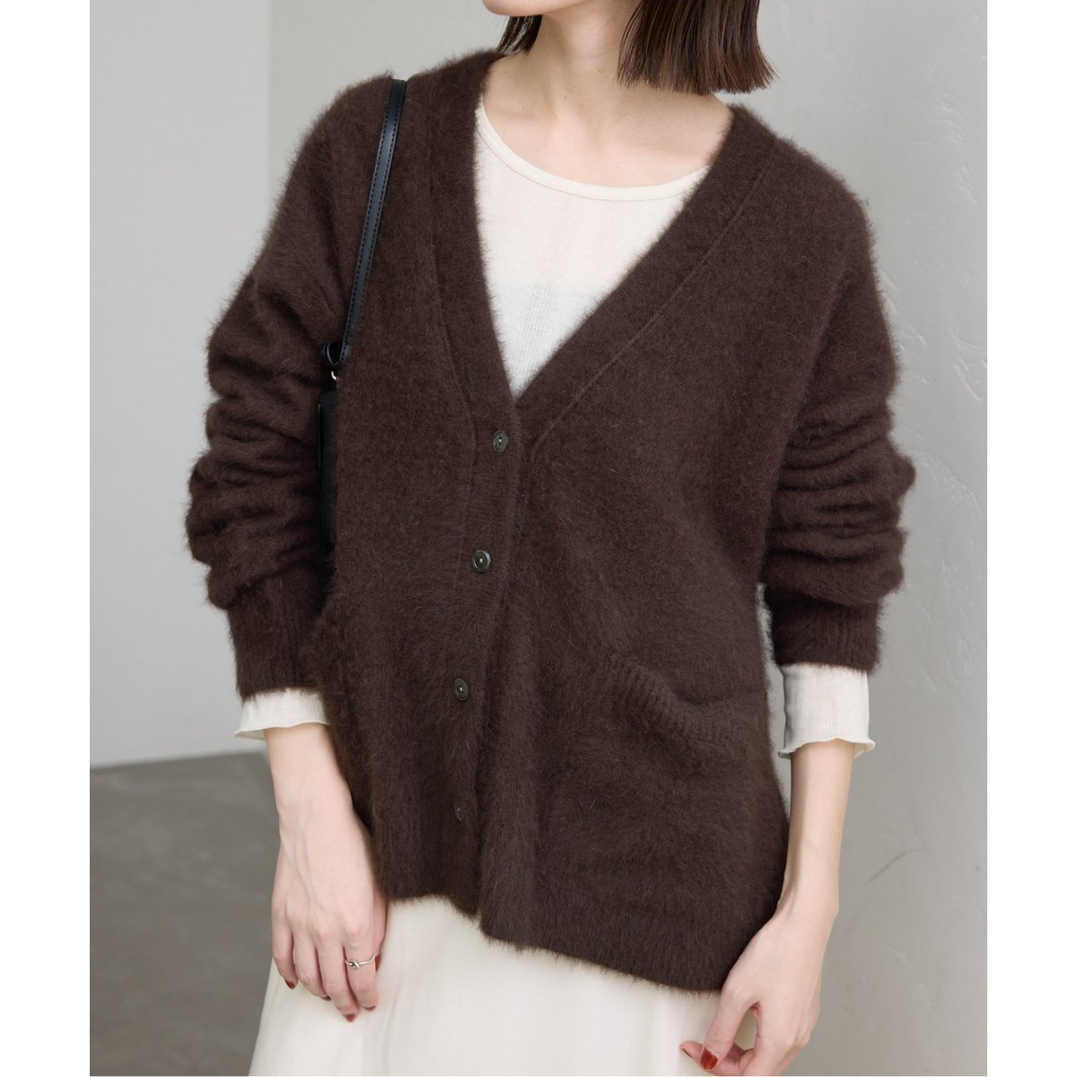 フォックスウールカシミヤ カーディガン | スローブ イエナ(SLOBE IENA