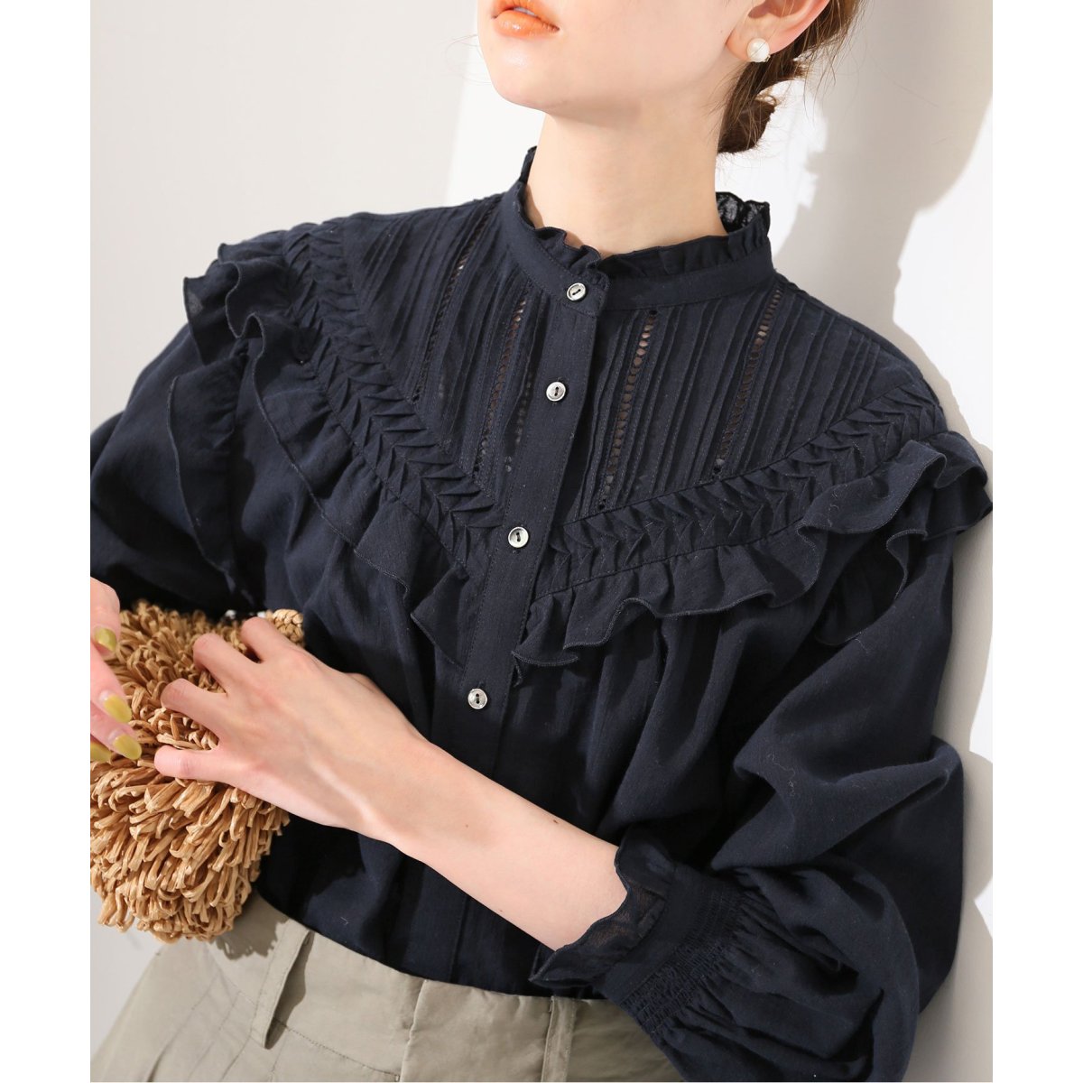 フリルピンタックブラウス | スローブ イエナ(SLOBE IENA) | マルイ