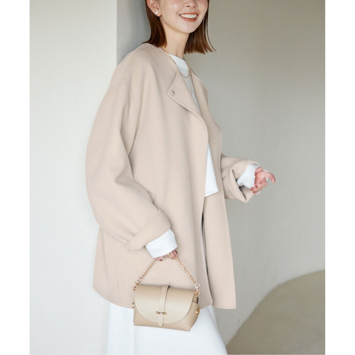 追加》HAMILTONダブルフェイスショートコート | スローブ イエナ(SLOBE