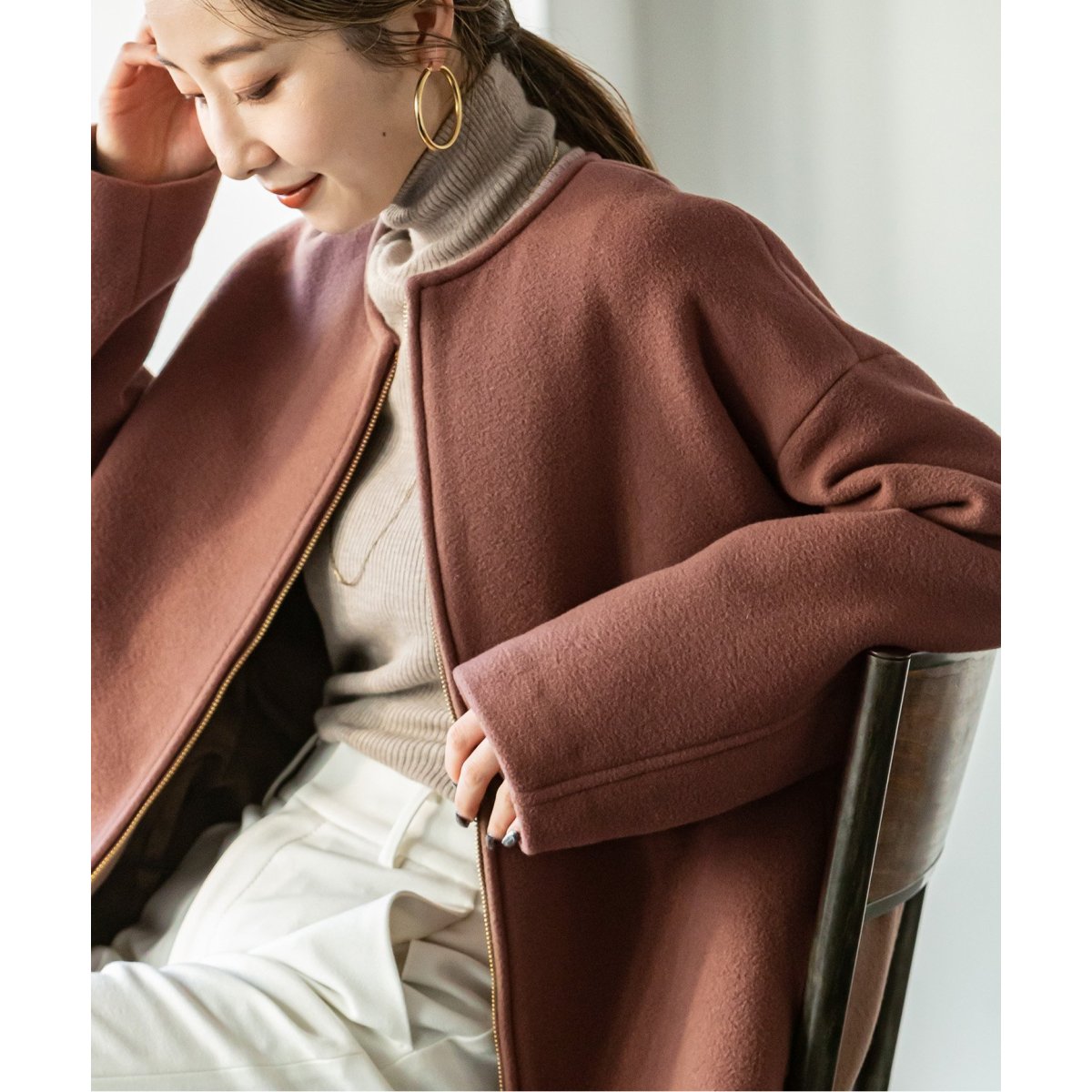 追加》MTRカラーレスジップショートコート | ノーブル(Noble) | マルイ