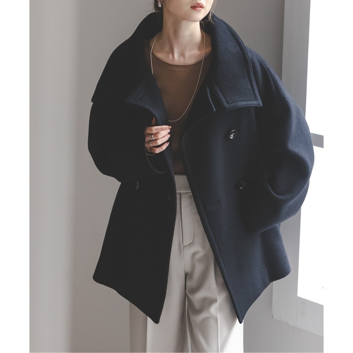 追加》スタンドカラーオーバーコート | ノーブル(Noble) | マルイ