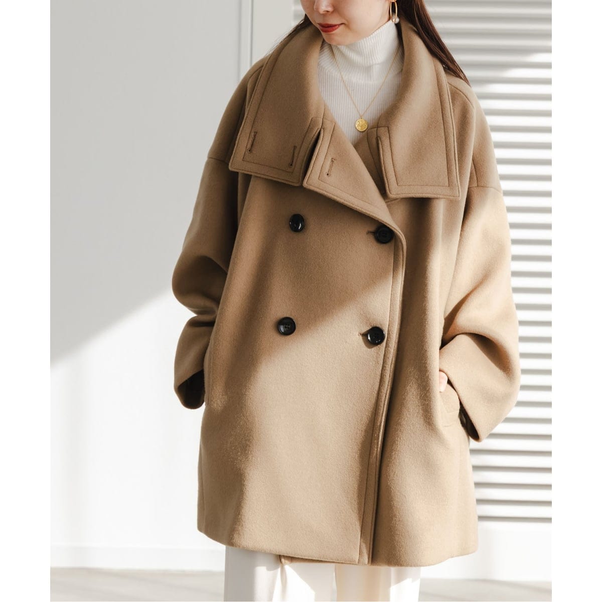 追加》スタンドカラーオーバーコート | ノーブル(Noble) | マルイ