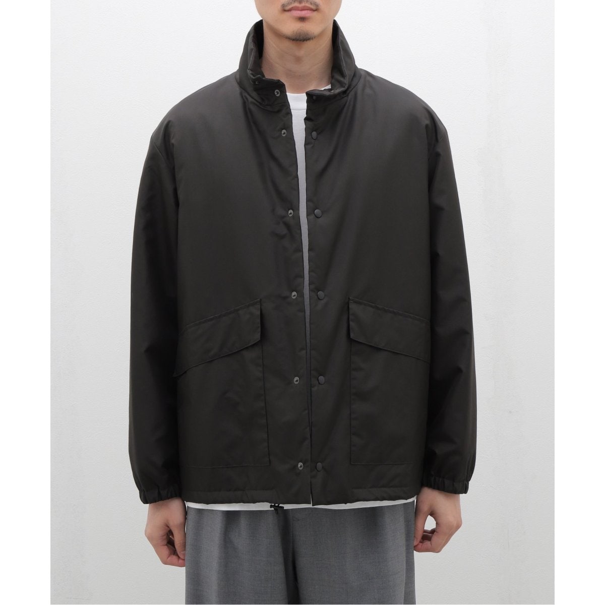 ATON(エイトン) SILK COATING PADDED STAND COACH JAC JKA