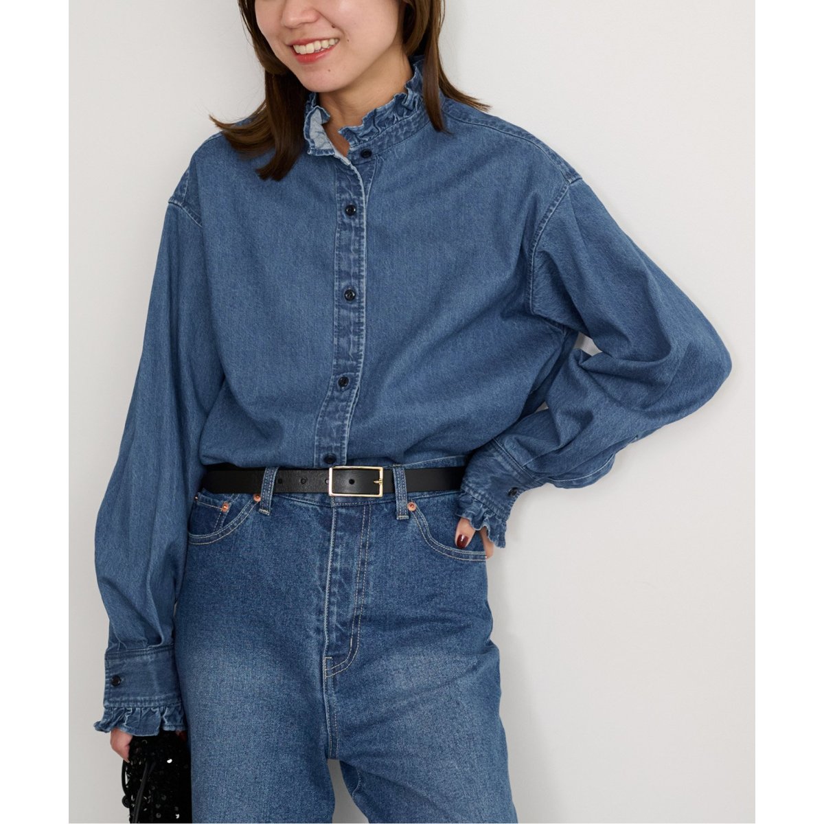 追加》デニムフリルブラウス | ジャーナルスタンダード レリューム