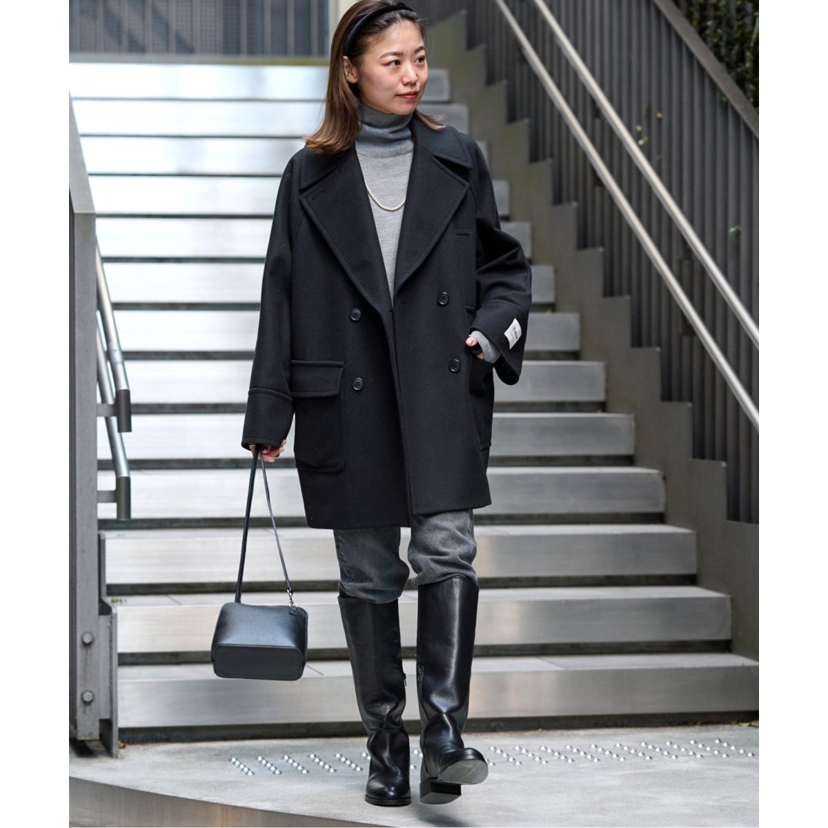 BellandiウールメルトンPコート | ジャーナルスタンダード レリューム