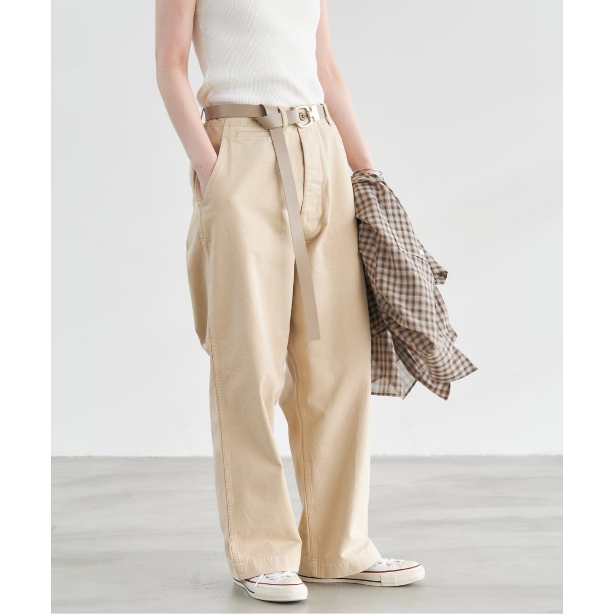 ≪追加3WEB限定≫Higuchi×S チノワイドパンツ | スピック＆スパン